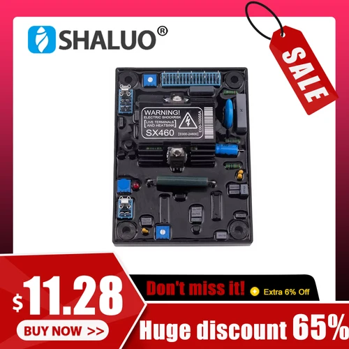 Nuevo generador de energía AVR SX460, regulador de voltaje automático, Unidad de Control estabilizador, alternador, piezas de grupo electrógeno diésel, accesorios