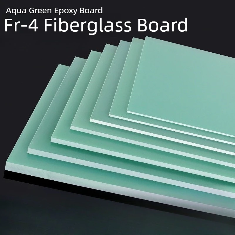 FR4 Glass Fiber Board Water Green Epoxy Resin High Temp Insulation Sheet Thin Industrial 100X100 150X150 200X200 300X300mm