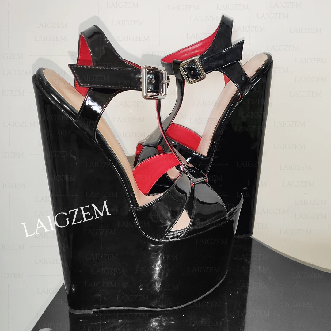 

Женские сандалии Yapo, туфли-лодочки ручной работы на платформе и высоком каблуке 10 см, туфли-лодочки ручной работы, женская обувь больших размеров 38, 42, 43 47