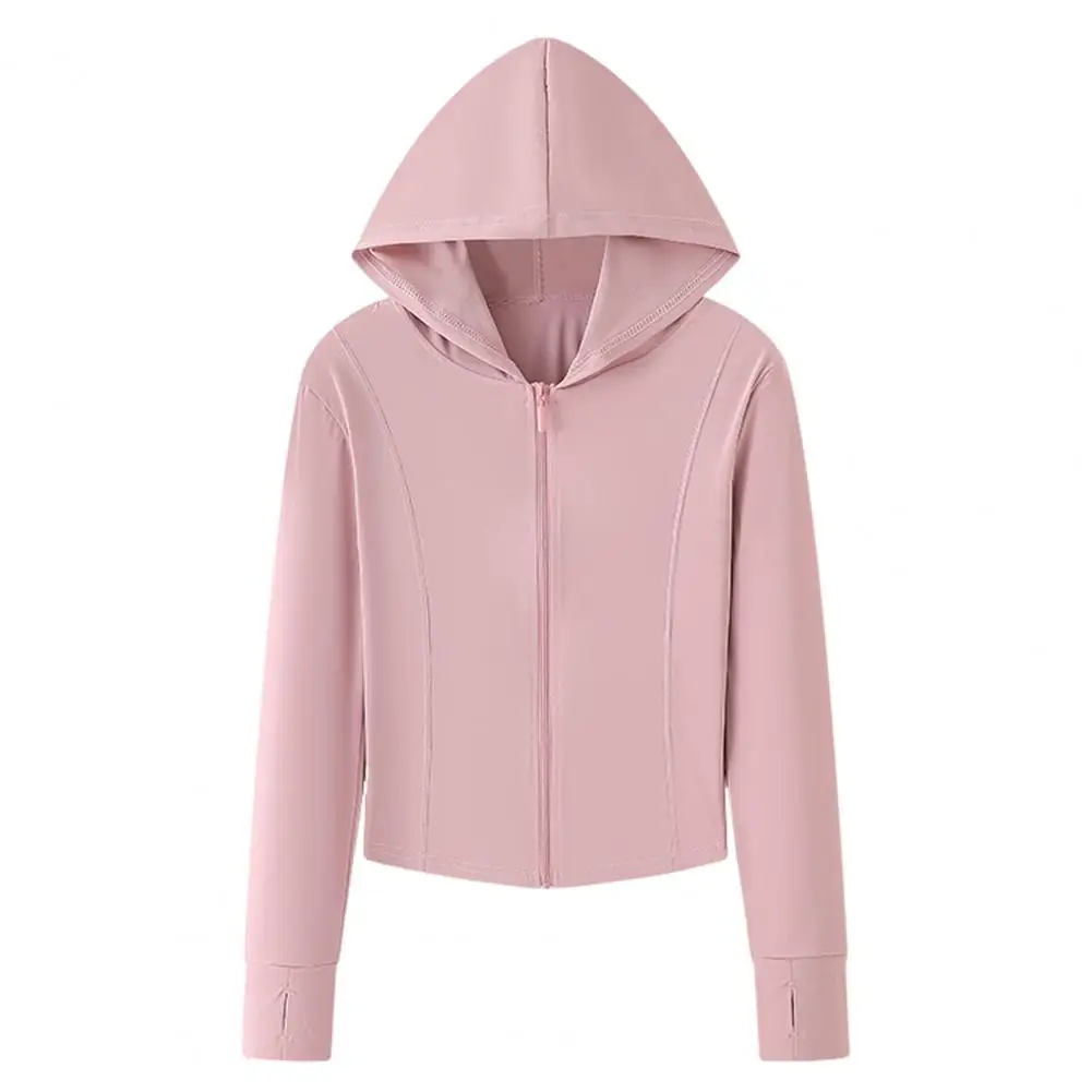 Women Sun Protective Jacket Stylish Women's Sun Protection Jacket with Hooded Design for Outdoor Activities for Hiking