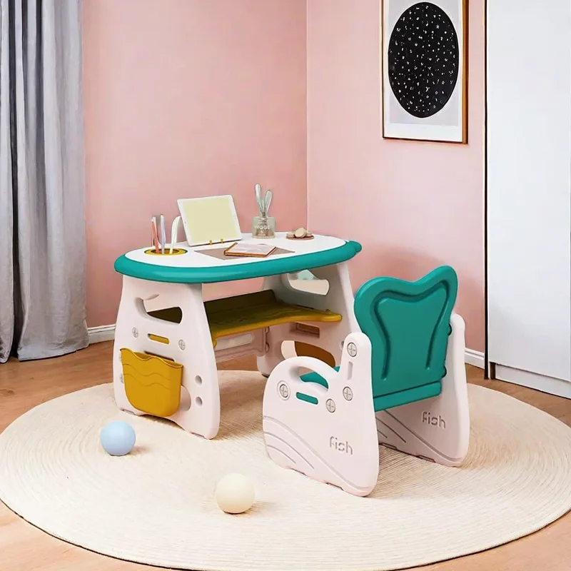 

Child Table Chair Set Girl Kids Desks Childrens Furniture Children Preschool Children's Elementary Biurko Dla Dziecka Office