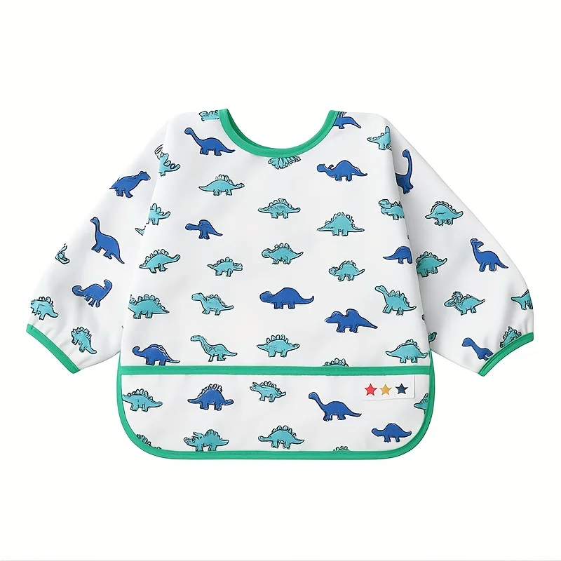 子供用長袖よだれかけ、赤ちゃん用ソフト授乳よだれかけ、男の子と女の子、幼児の歩行練習用スモックペイントドレス、子供用
