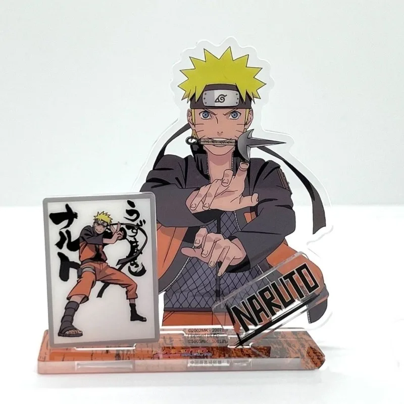 Anime Naruto Acrylic Stand Figure Sasuke Kakashi Personality Desk Ornament Collection Model Statue DIY Decoration Accessories