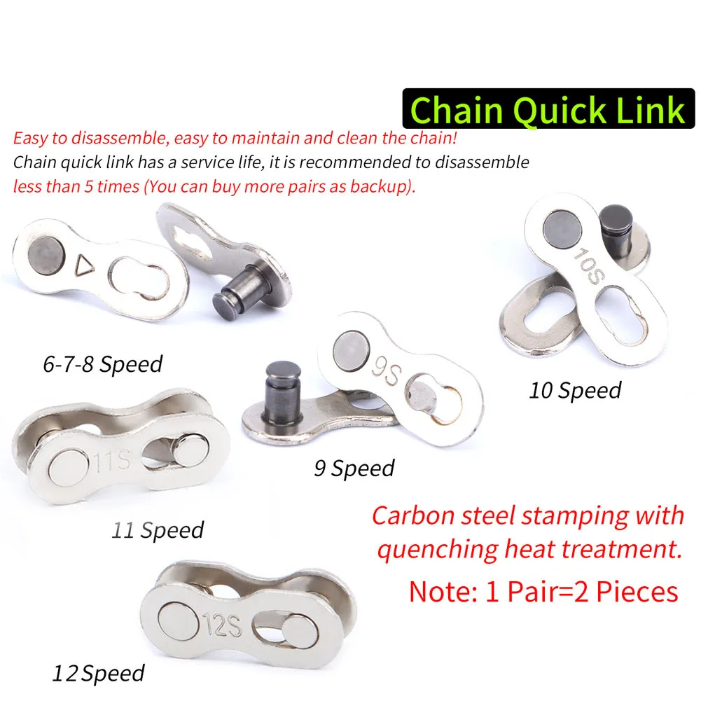 Chain Magic Buckle 7-speed 8-speed 9-speed 10-speed 11-speed 12-speed Mountain Road Bicycle Chain Buckle Magic Buckle