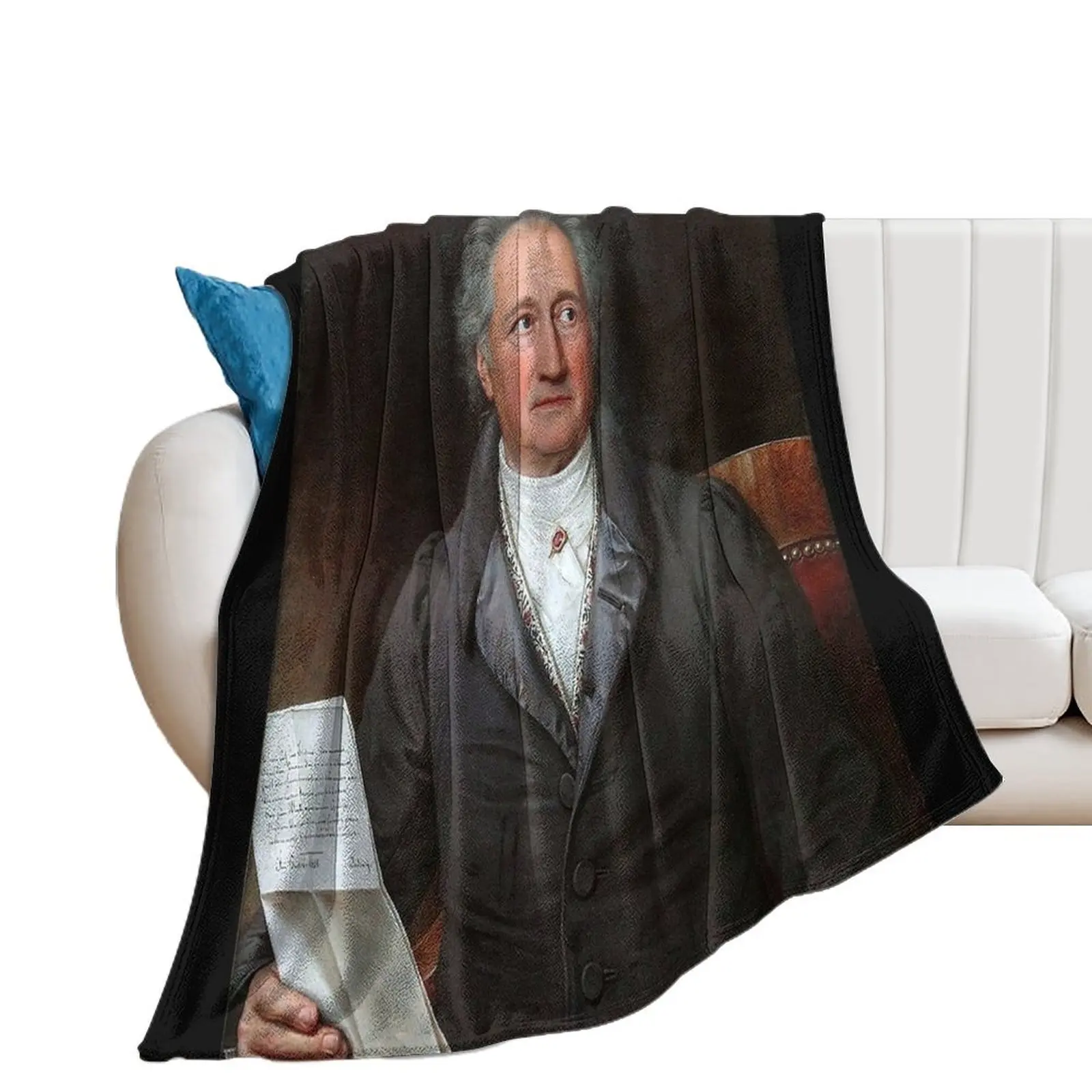 Johann Wolfgang von Goethe, 1828 Throw Blanket Luxury Throw Sofa Throw Stuffeds Decorative Blankets