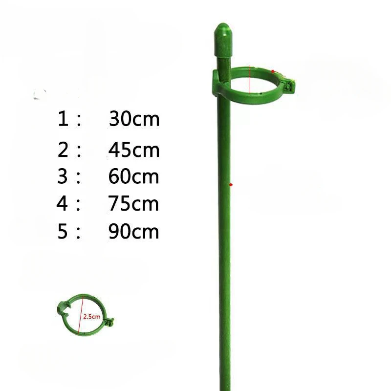 Plant Fixed Anti Lodging Flower Rack Climbing Vine Hydrangea Flower Bracket Outdoor Garden Rose Gardening Support Single Pole