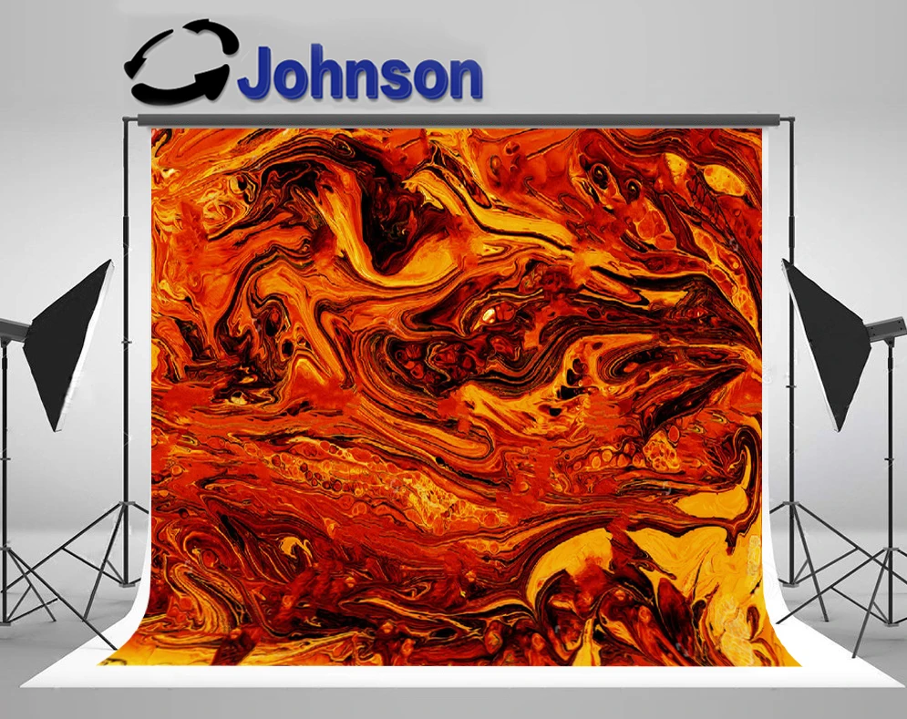 

JOHNSON Red Lava Hell Texture Fire photography studio background High quality Computer print wall backdrop