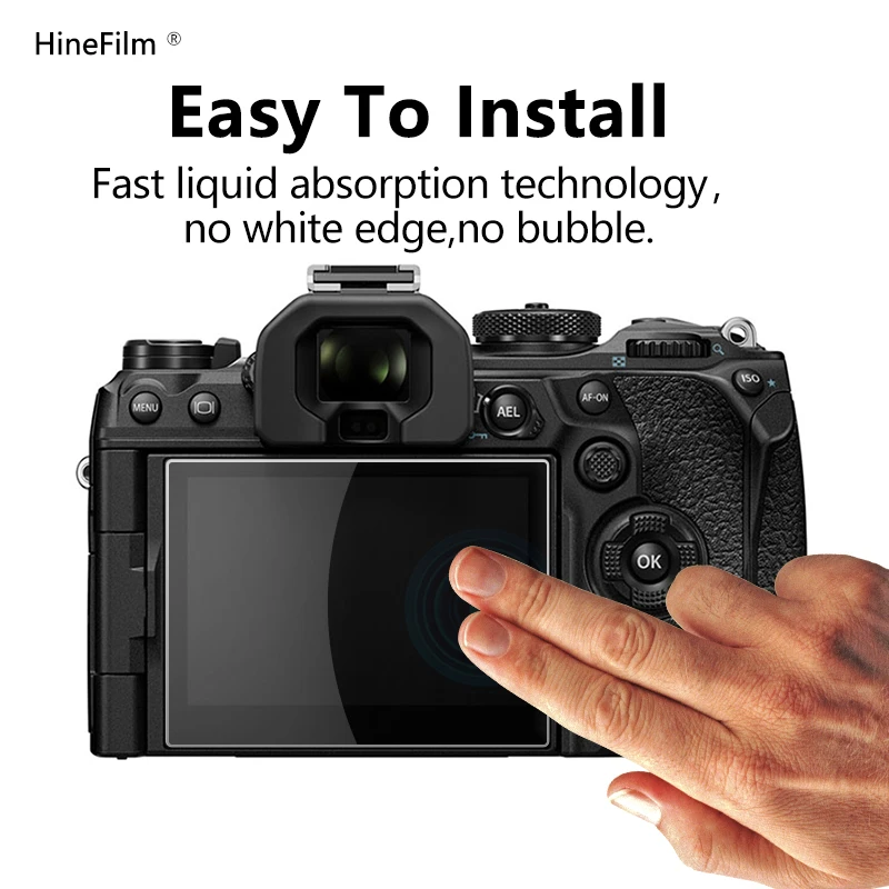 OM1 كاميرا الزجاج المقسى واقية الزجاج ذاتية اللصق لأوليمبوس OM-1 كاميرا معدات الحماية غطاء الفيلم