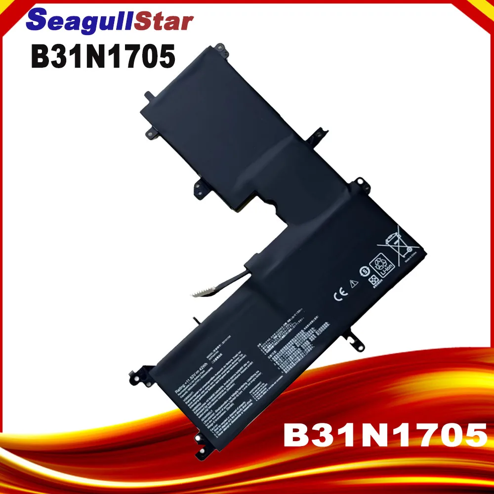 42Wh B31N1705 Laptop Battery For ASUS VivoBook Flip TP410 TP410U TP410UA TP410UR TP410UF Q405UA UX460UA 3ICP5/57/80