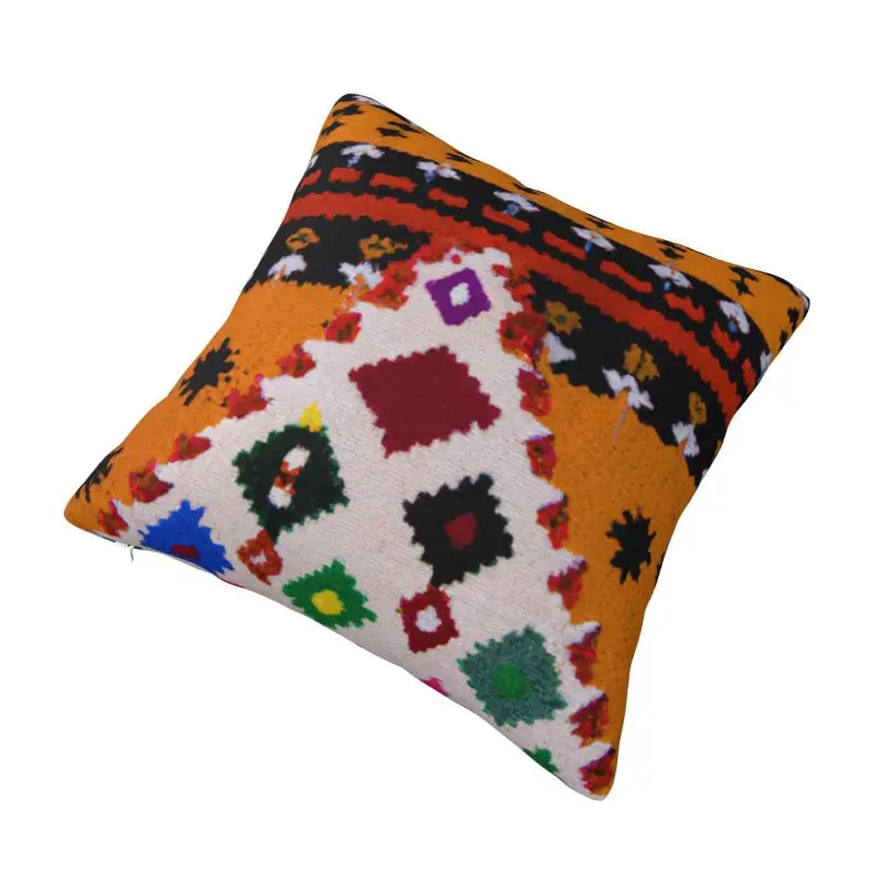 Custom Amazigh Texture Touareg Pattern Arabic Pillow Covers Chair Cushion Cover Square Pillowcase