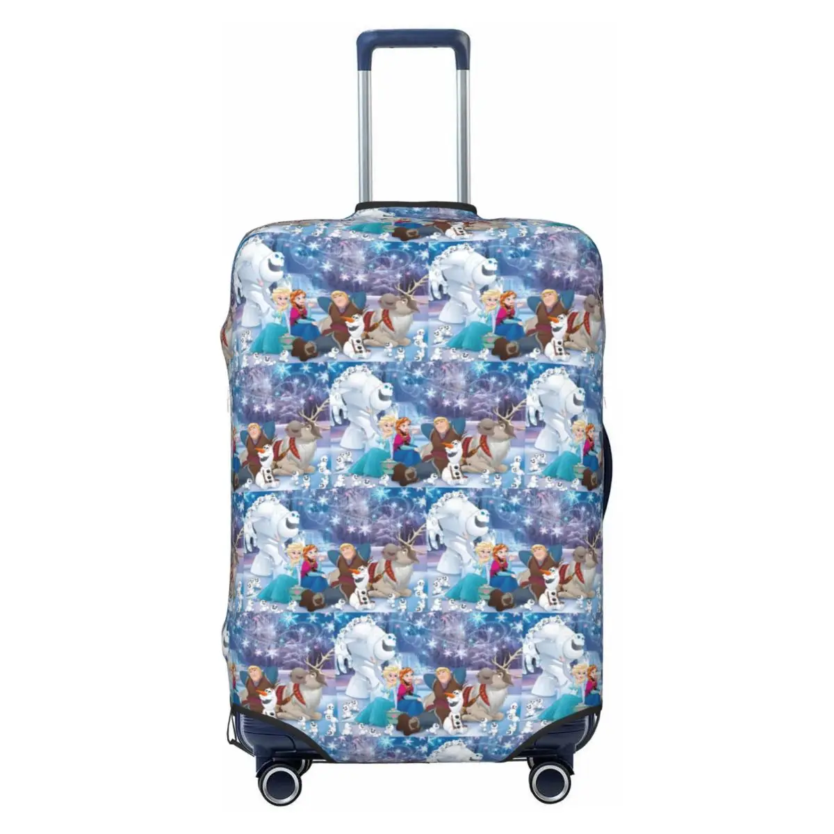 

Custom Frozen Anna And Elsa Family Forever Luggage Cover Fashion Cartoons Suitcase Protector Covers Suit For 18-32 inch