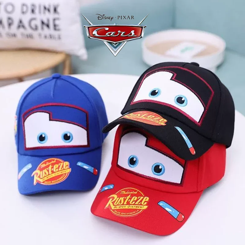 

Disney Cars Baby Hat Lightning McQueen Anime Baseball Caps Fashion Cartoon Kids Sun Cap Boy Girl Summer Cute Outdoor Hats Gift