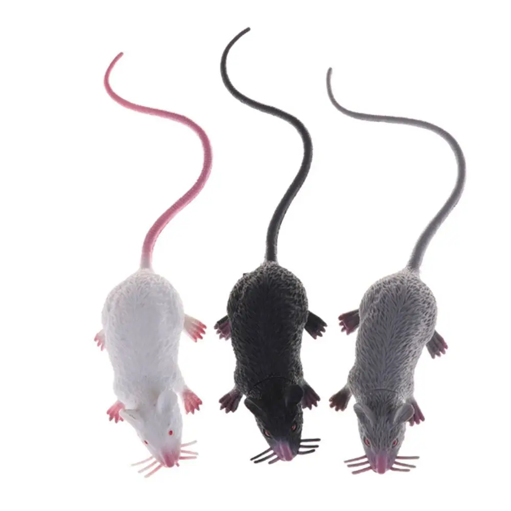 Small Rat Fake Lifelike Mouse Model Prop Halloween Gift Toy Party Decor Practical Jokes Novetly Funny Toys