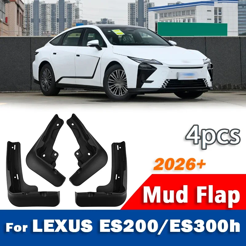 Guardabarros para LEXUS ES ES200 ES300h, Juego de 4 Piezas, Accesorios para Auto, 2026+