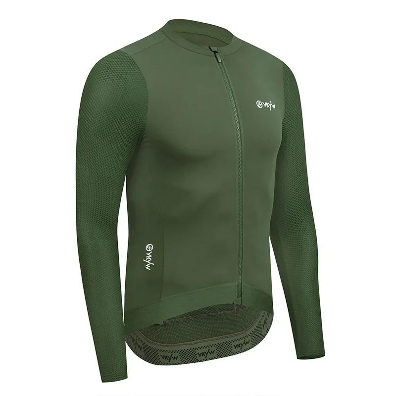 High-end cycling summer shorts with a deep crotch, breathable fabric, sweating management, men's cycling clothing, long sleeves