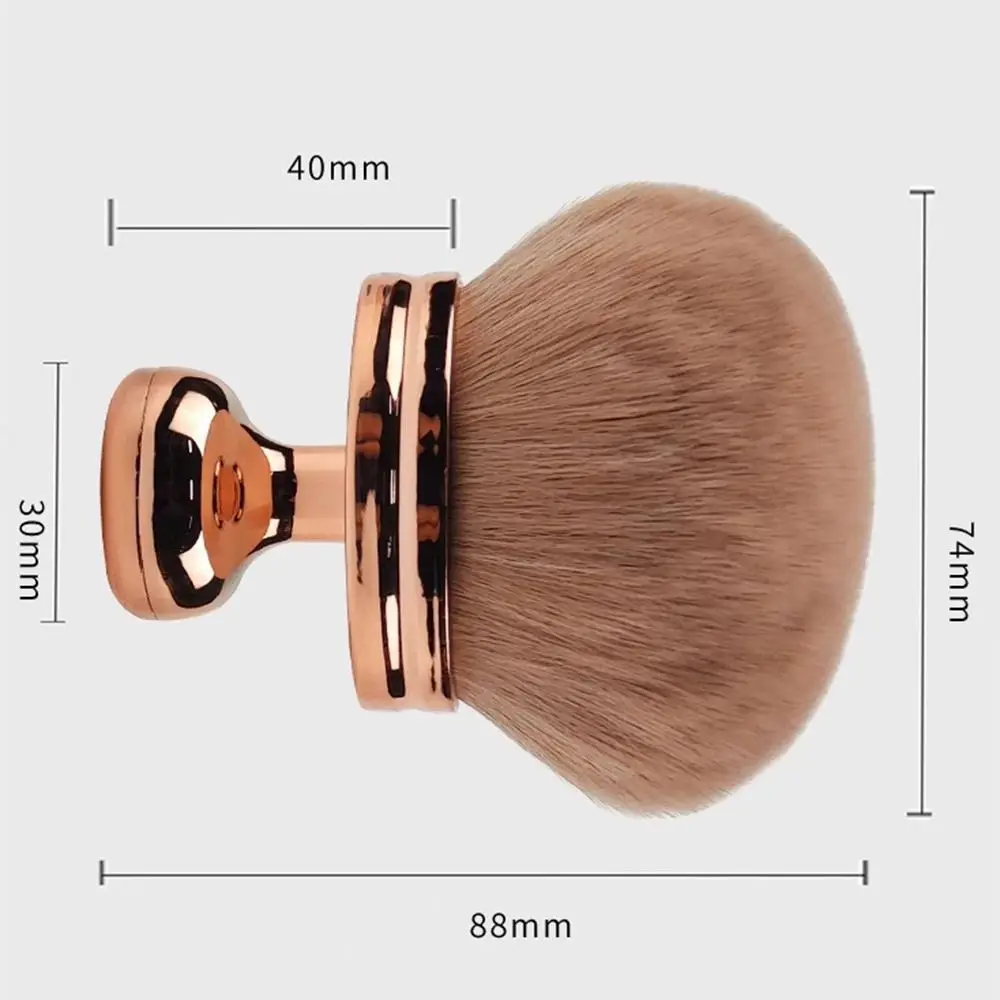 Pennello per trucco corpo extra large Capelli sintetici morbidi Applicatore professionale per schiena autoabbronzante Pennello per fard in polvere a testa larga da 74 mm