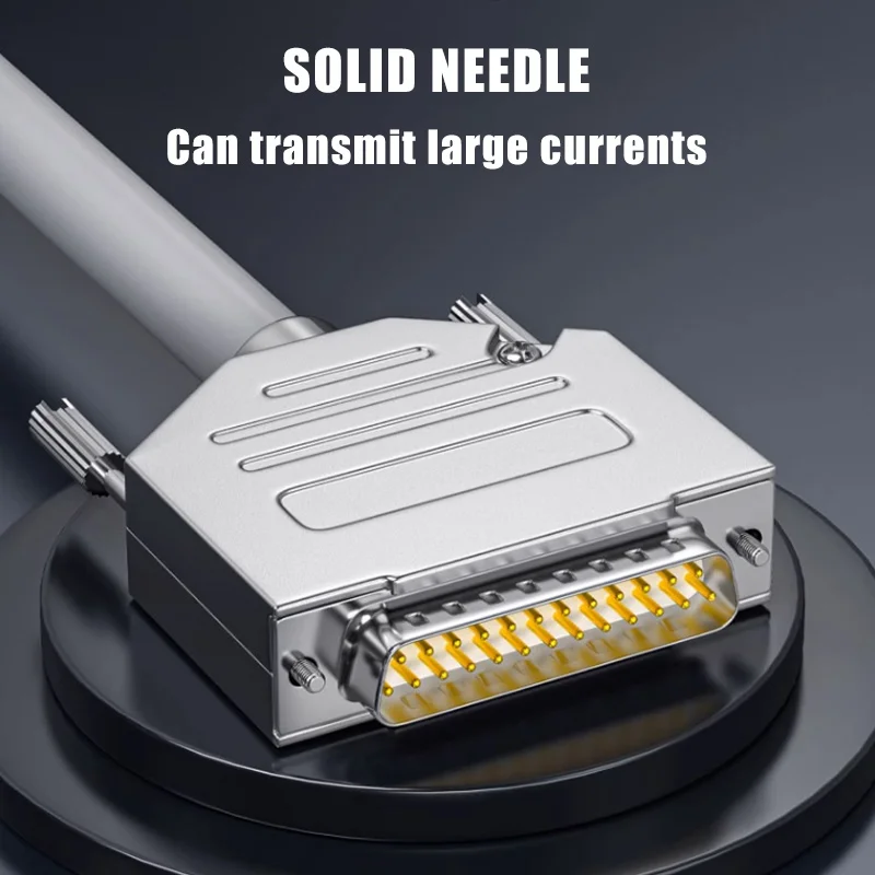 DB25 Serial Port Cable Male To Female Connector Industrial Grade High Flexible Drag Chain Line 25pin Solid Needle Gold-plated