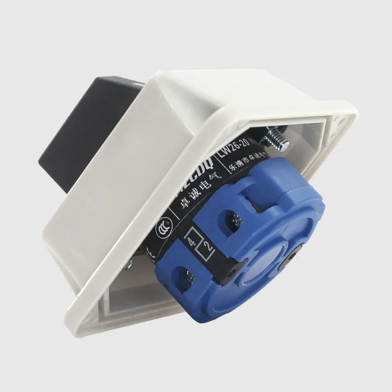 LW26-20 with lock waterproof box 220V three-phase power cut off switch reverse 20A universal switch