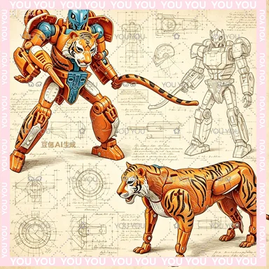 

In Stock Hasbro Transforming Toys colección de discos dorados Mutant Tigatron figura deRobot juguete recoger regalos pasatiempos