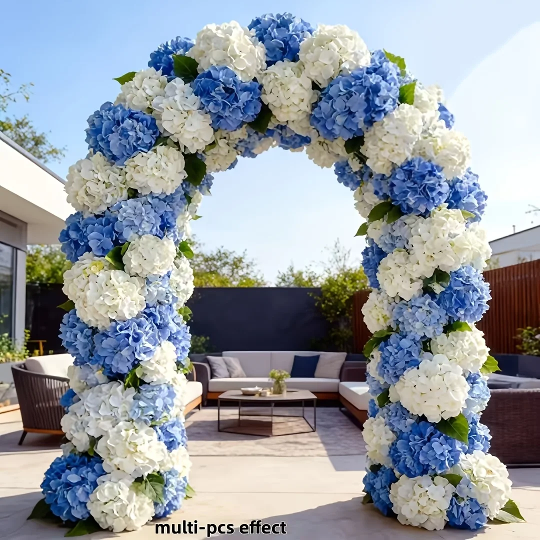 24pcs Real Touch Hydrangea Artificial Flowers, Faux Hydrangea Fake Flowers for Home Floral Arrangements, Wedding Bouquets