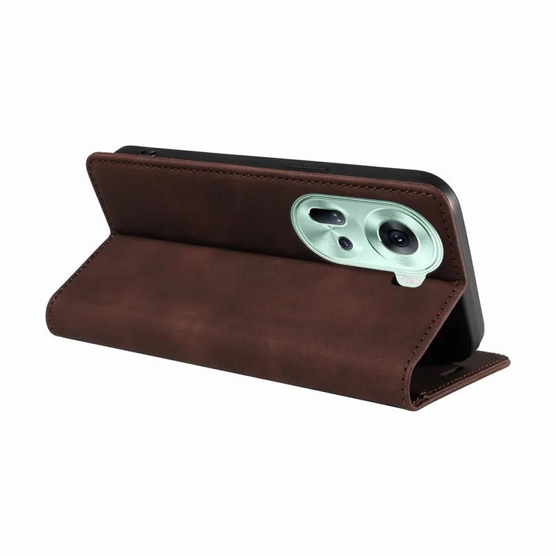 Case On Reno 11 Pro Leather Wallet Luxury Magnetic Flip Shockproof Bag Case For Oppo Reno 11 Phone Cover