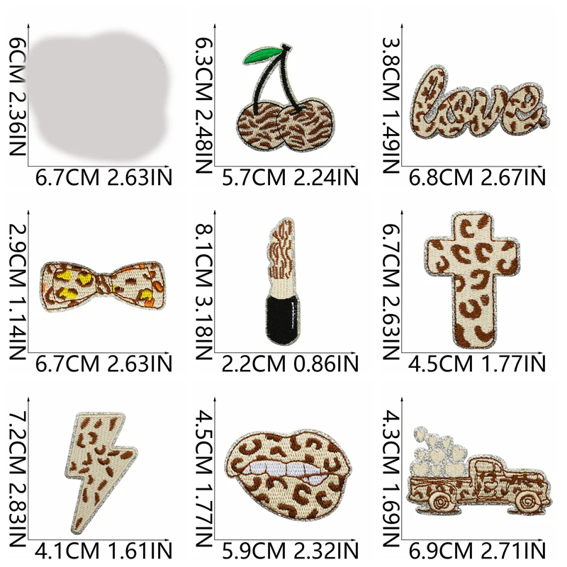 Parche bordado leopardo dibujos animados – Termoadhesivo para planchar - imagen 2
