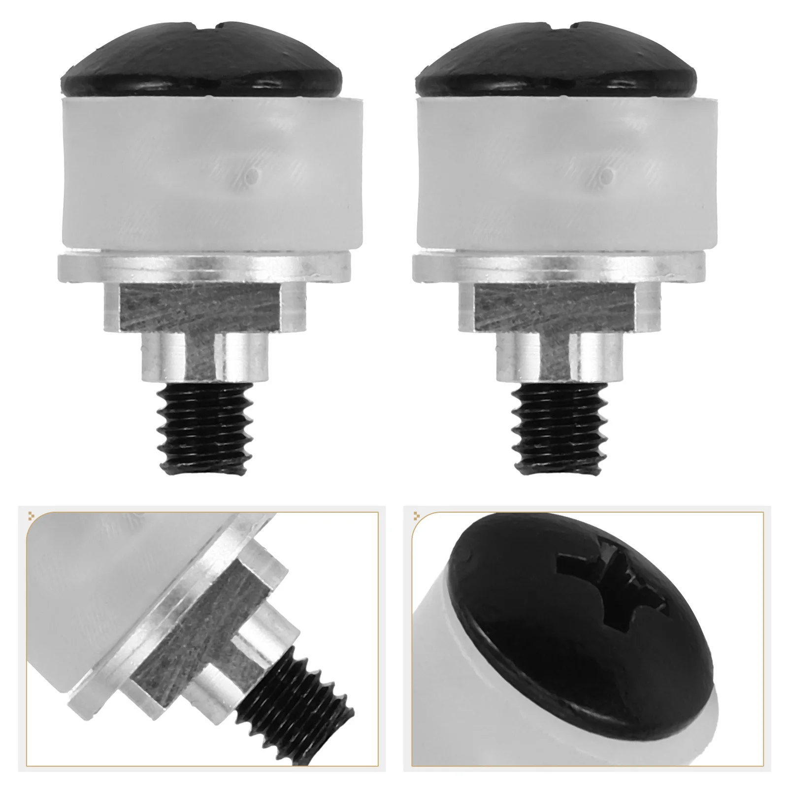 

1Set Hockey Visor Hardware Kit M4 Screws Cylindrical Design Visor Washers Hockey Gear Repair Parts Screws with Caps