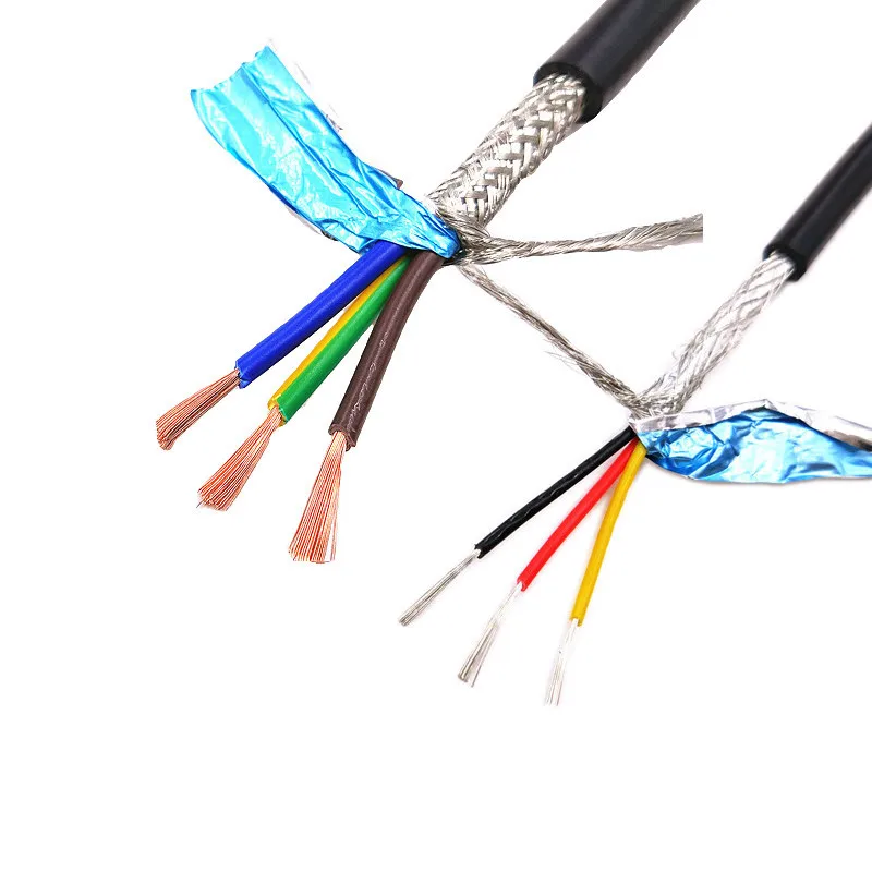 

100 meters 22AWG 20AWG 18AWG 2/3/4/5/6/8 core Shielded cable pure copper RVVP anti-interference control cable UL2464 signal wir