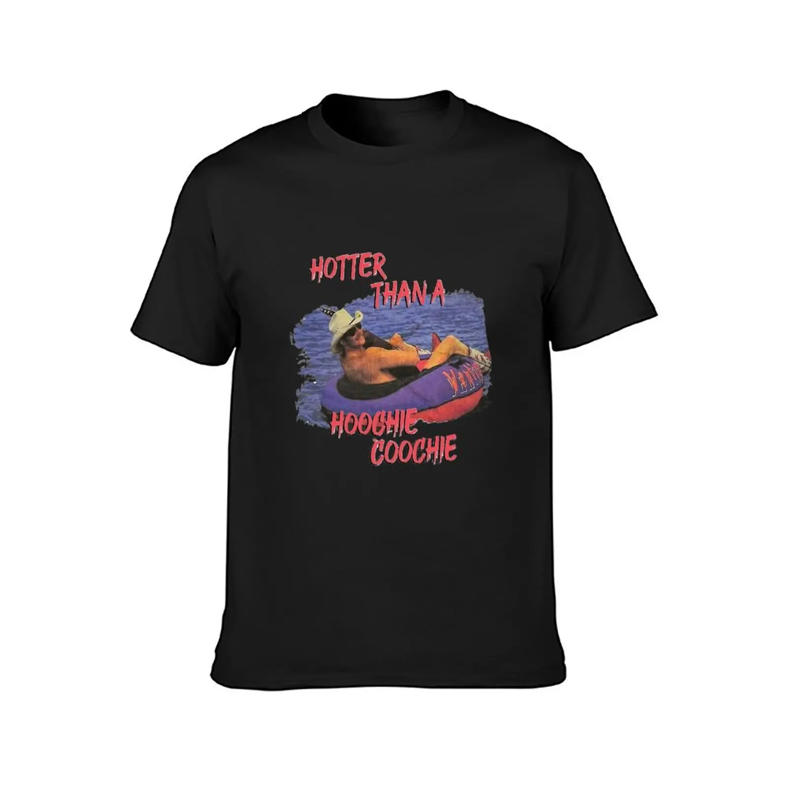 Hotter Than A Hoochie Coochie Tshirt 4th Of July Tee Humorous Tshirt Alan Jackson Tshirt T-Shirt quick-drying men t shirts