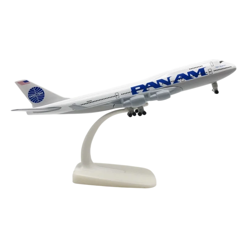 Boeing 747 Pan Am 1/400 Scale Diecast Metal 21cm, Airplane Model, Aviation Toy, Children Gift, Collectible for Adults, Miniature