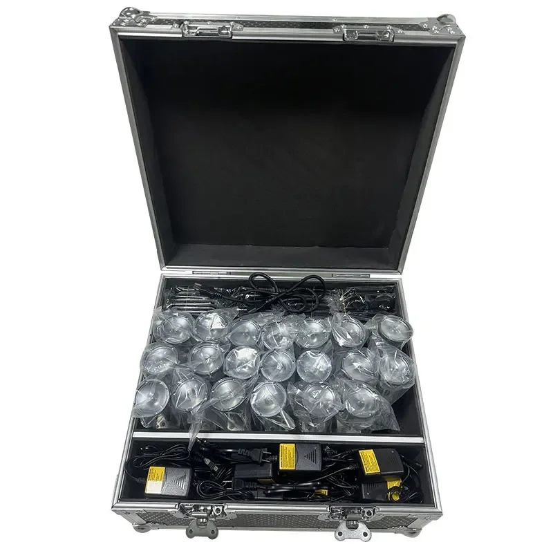 LED Stage Light 10W Warmwhite 3200K Battery Powered LED Pinspot Light For Theater Wedding Charging With  Flight Case