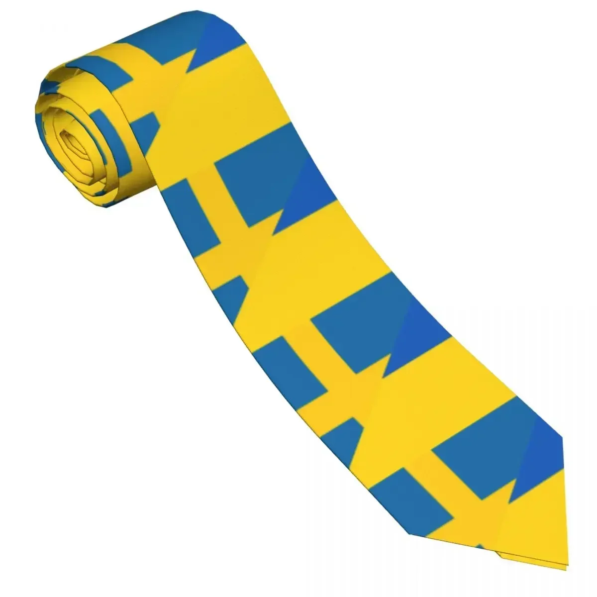 

Tie For Men Formal Skinny Neckties Classic Men's Flag Of Sweden And Wedding Tie Gentleman Narrow