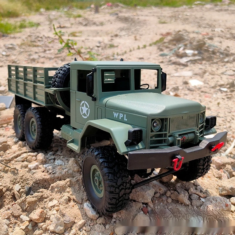 1/16 2.4g Wpl B16 Rc Auto di Controllo Remoto 6wd Off-Road Rock Crawler Ha Condotto La Luce di Arrampicata Elettrica Rtr Kit Rc Camion Giocattolo