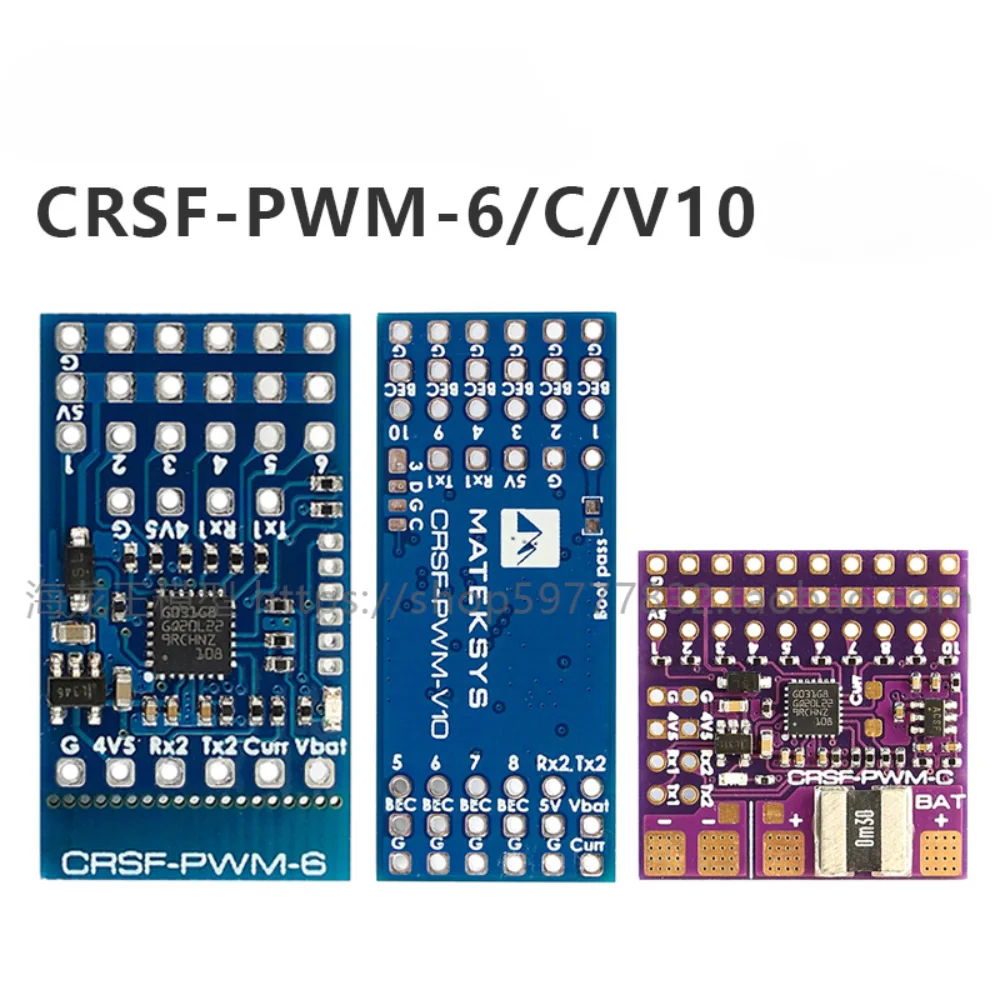 Mateksys Matek CRSF TO PWM CONVERTER CRSF-PWM-6 and CRSF-PWM-C CRSF-PWM-B for RC Multirotor Airplane Fixed-Wing Drones DIY Parts