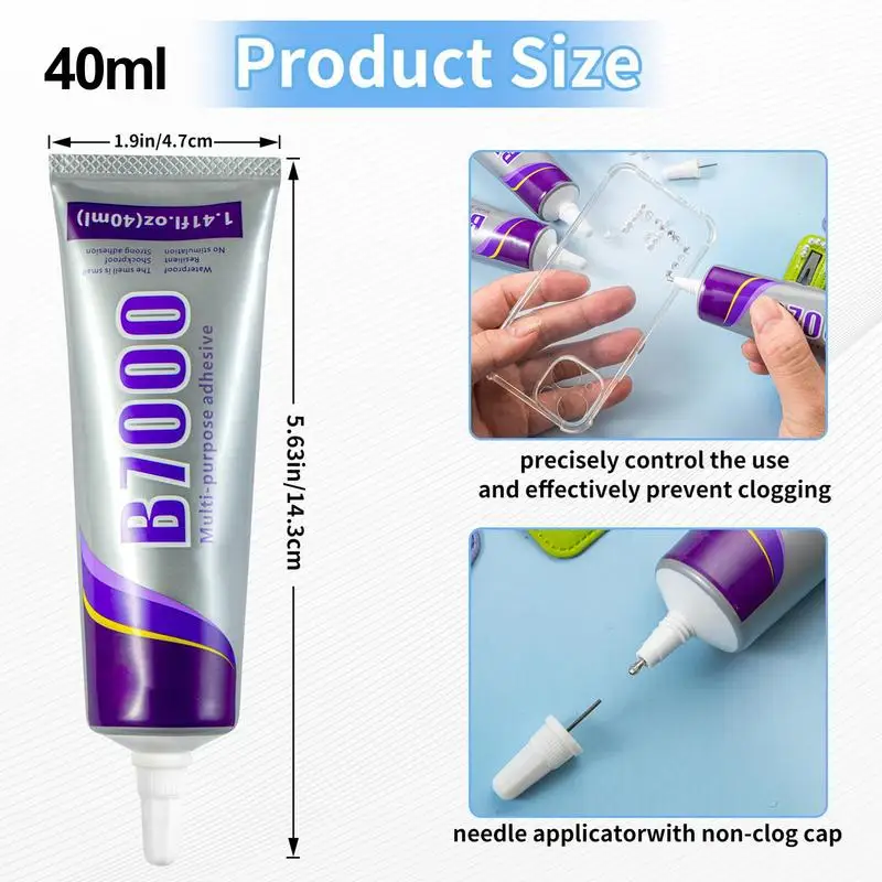 Clear Liquid Glue Super Glue Crafting Glue Clear Adhesive Strong Adhesive For DIY Crafts Screen Repair Clear Glue Multipurpose