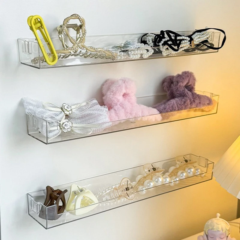 Shark Clip Storage Box Wall Mounted Hair Accessory Storage Rack Children Headwear Hair Rings Grab Clips Display Holder