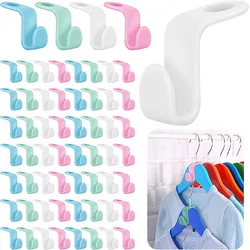 10/5Pcs Hanger Connector Hooks Wardrobe Hangers Space Saving Multifunction Cascading Plastic Bedroom Wardrobe Storage Hook