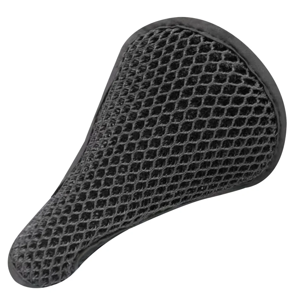 Protector de sillín de bicicleta de malla transpirable, Protector elástico decorativo para sillín de bicicleta, apto para accesorios de bicicleta de montaña y carretera