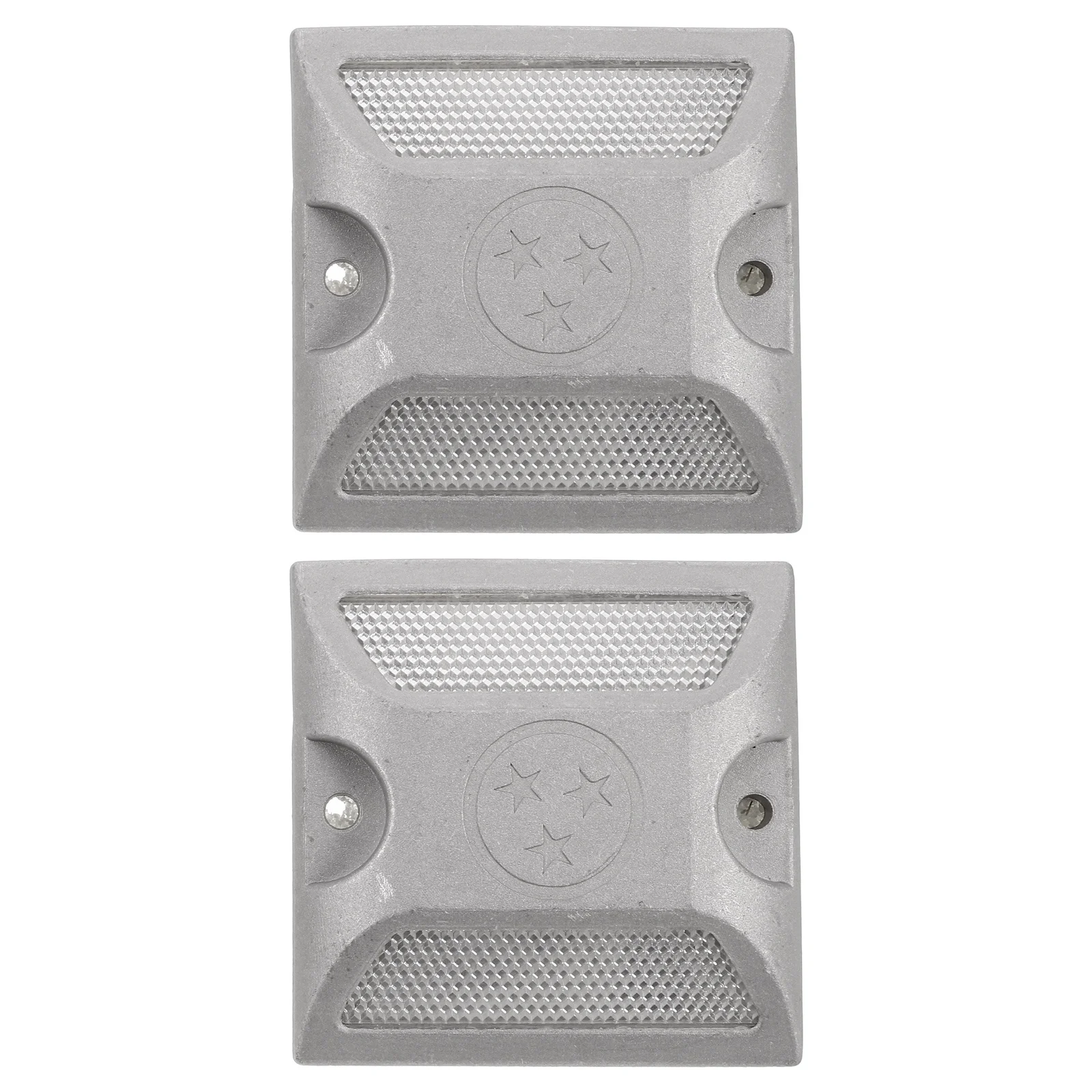 2 шт., литые алюминиевые дорожные шпильки, простая установка, светоотражающие заземляющие маркеры для парковок, спортивные средства, низкие световые условия