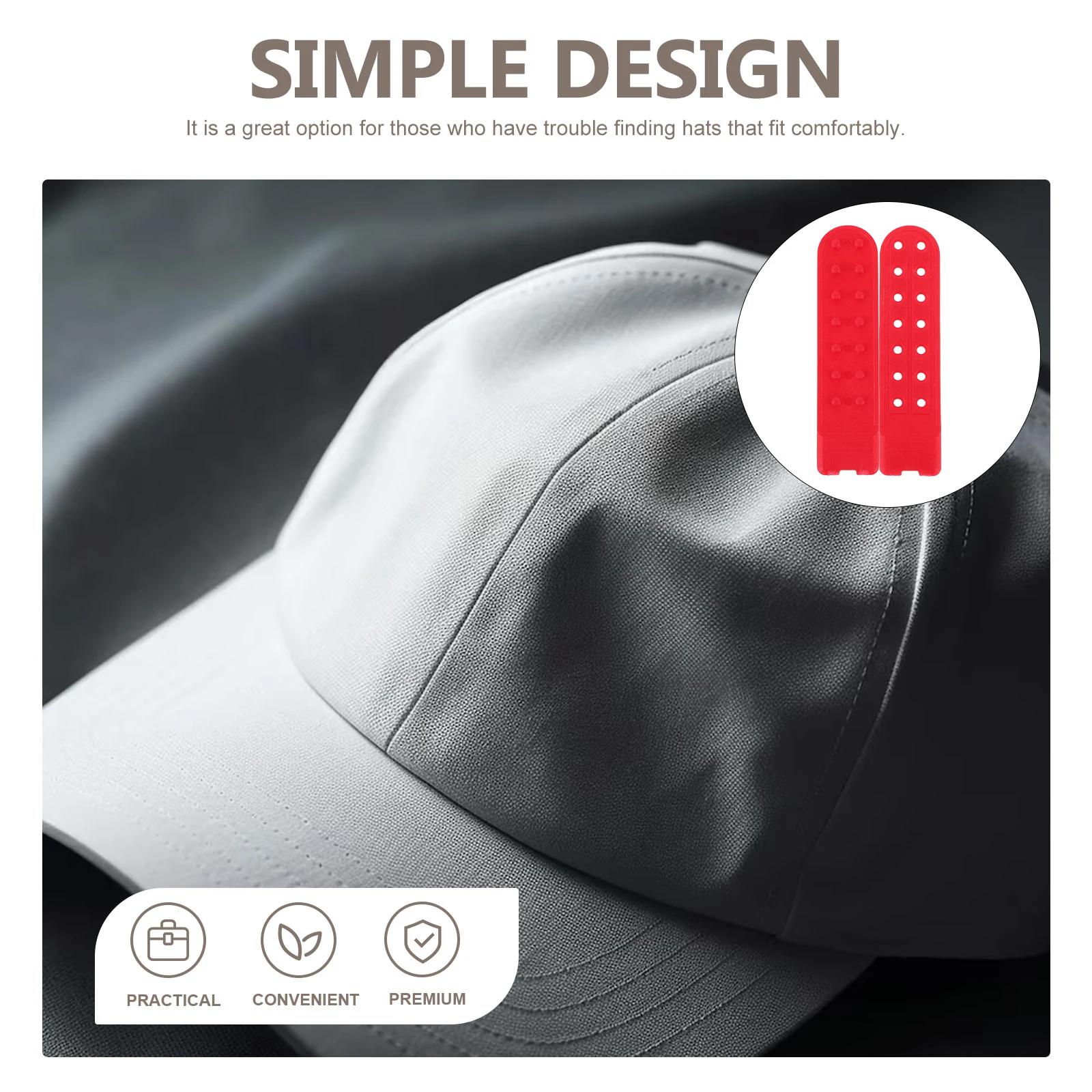 

5 Sets Blue Hood Buckle Caps for Men Extender Baseball Color Red Hat Snap Replacement