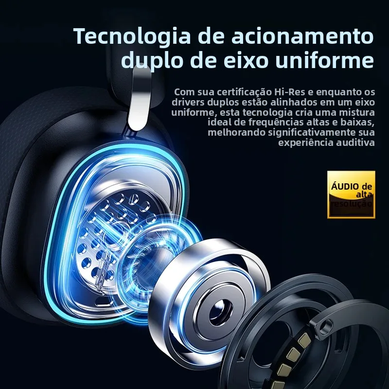 Baseus GH02 게이밍 무선 헤드폰 마이크 오버이어 헤드폰 블루투스 5.3 40mm 드라이버 2.4G/무선/케이블 RGB 헤드셋
