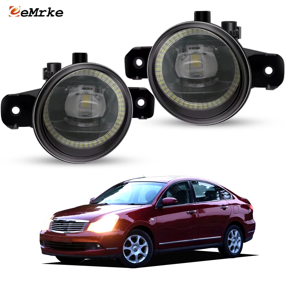 

Car Fog Lamp Assembly for Nissan Bluebird Sylphy G11 II / 2 2006 2007 2008 Led Angel Eye DRL Driving Daytime Running Lights