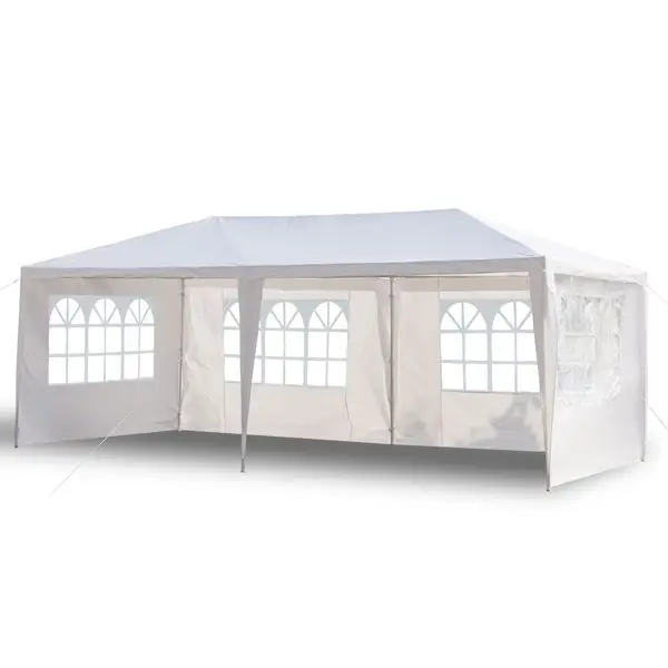 

US Stock 3 x 6m Four Sides Waterproof Tent with Spiral Tubes White