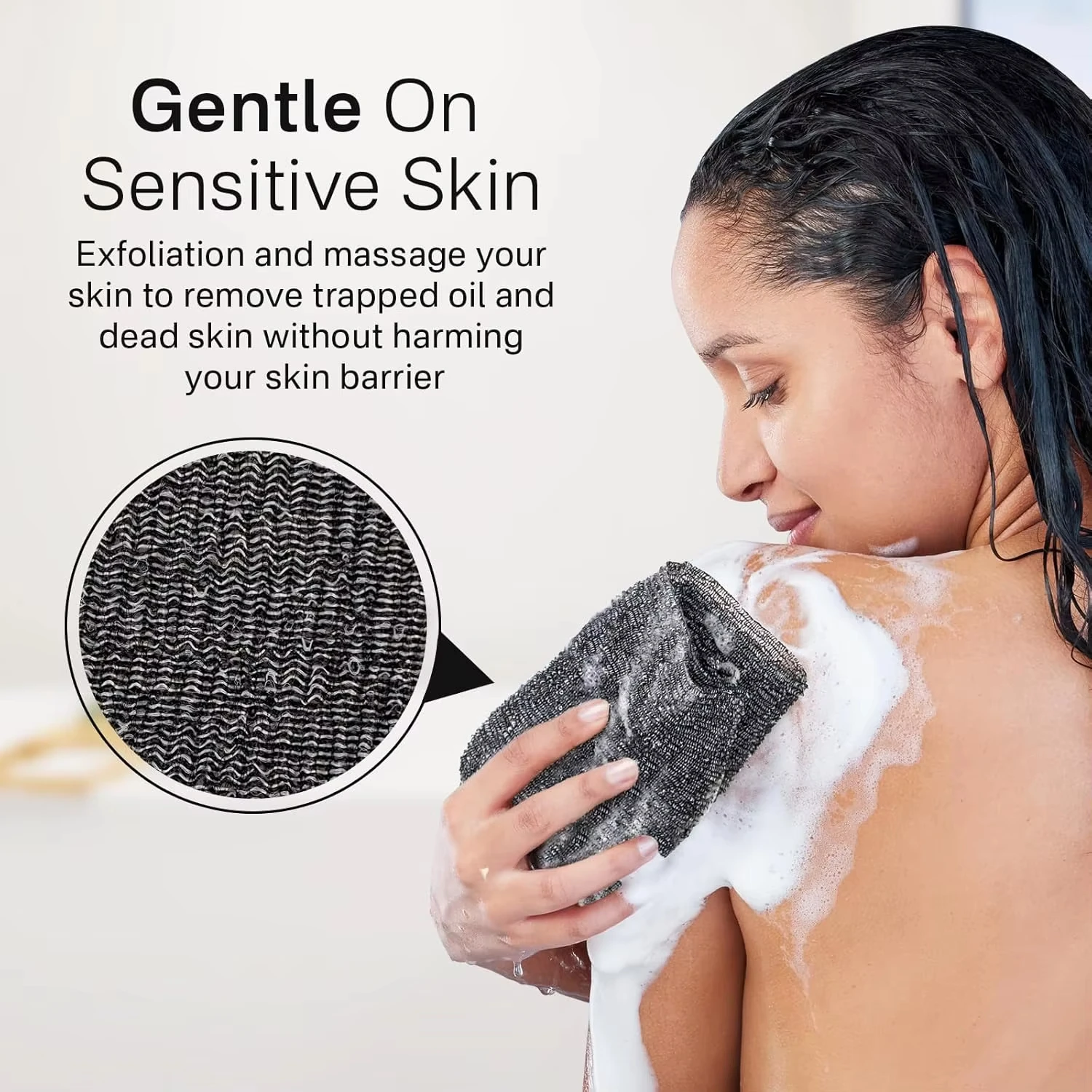 Body Exfoliator Towel Bath Body Back Wash Cloth Towel Bath Scrubber Exfoliating Scrub Shower Sponge Body Bathroom Accessories