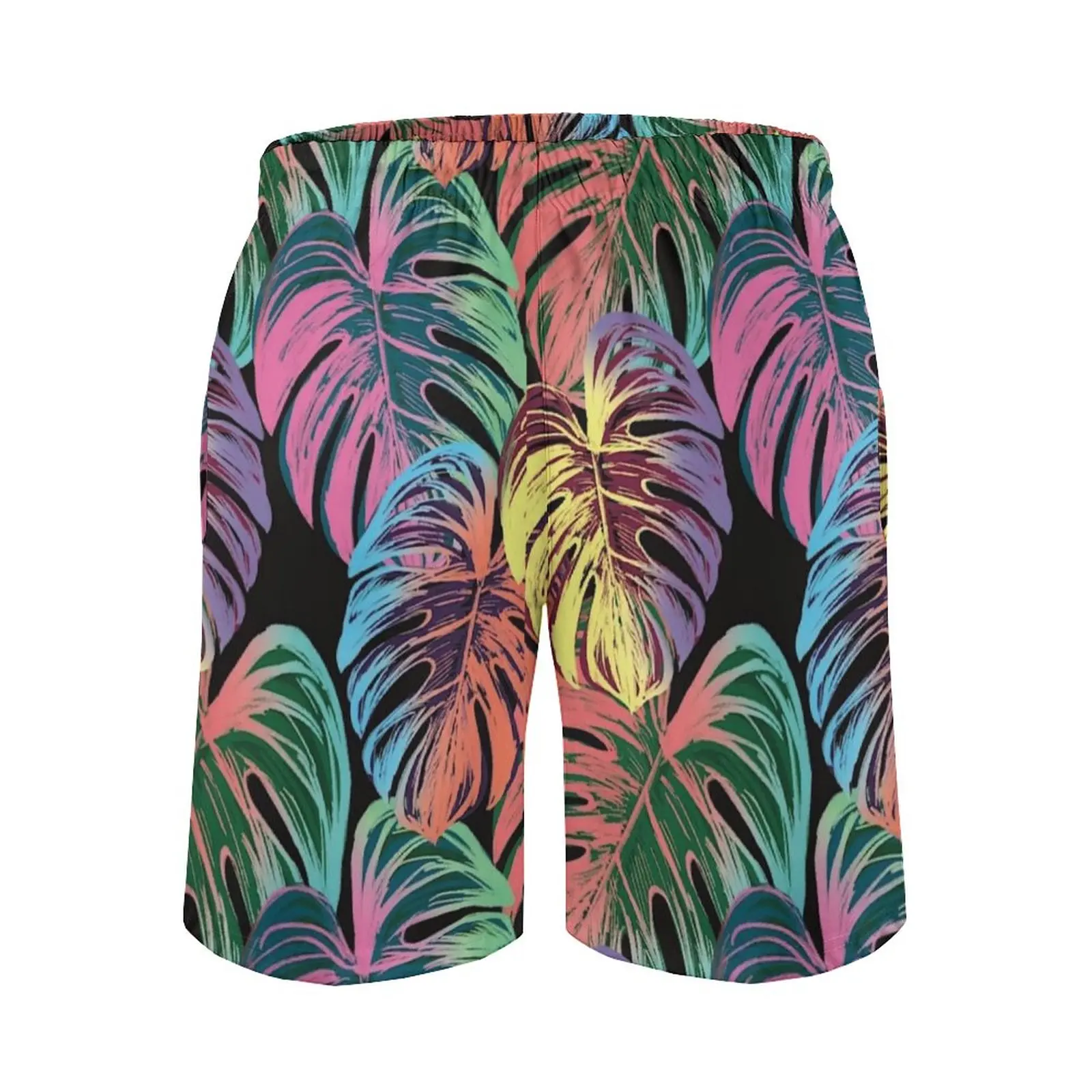 Calção de praia tropical estampado 3D masculino, calção de praia, calção de praia, calça gelada, moda praia verão, 2023