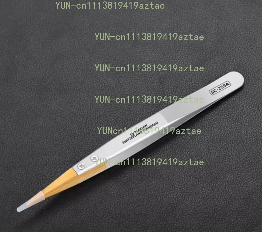 Boxwood Anti‑Magnetic Insulated Tweezers, Precision Pointed Holding Jig For Watch Component Maintenance Work
