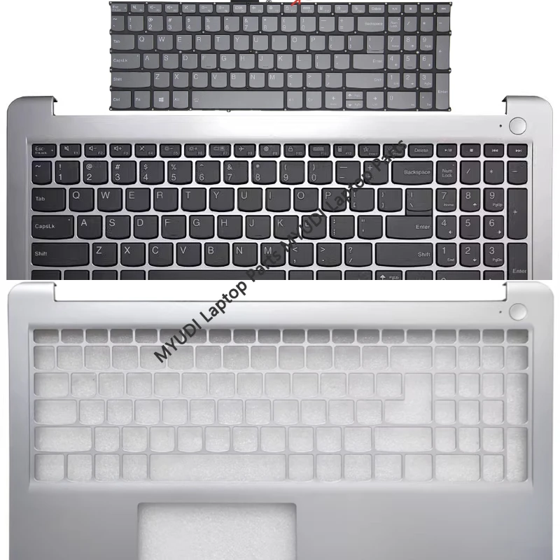 New US SP Keyboard For Lenovo IdeaPad 1 15ADA7 15AMN7 2022 Laptop Palmrest Upper Cover Keyboard TopCase Spanish Keyboard Replace