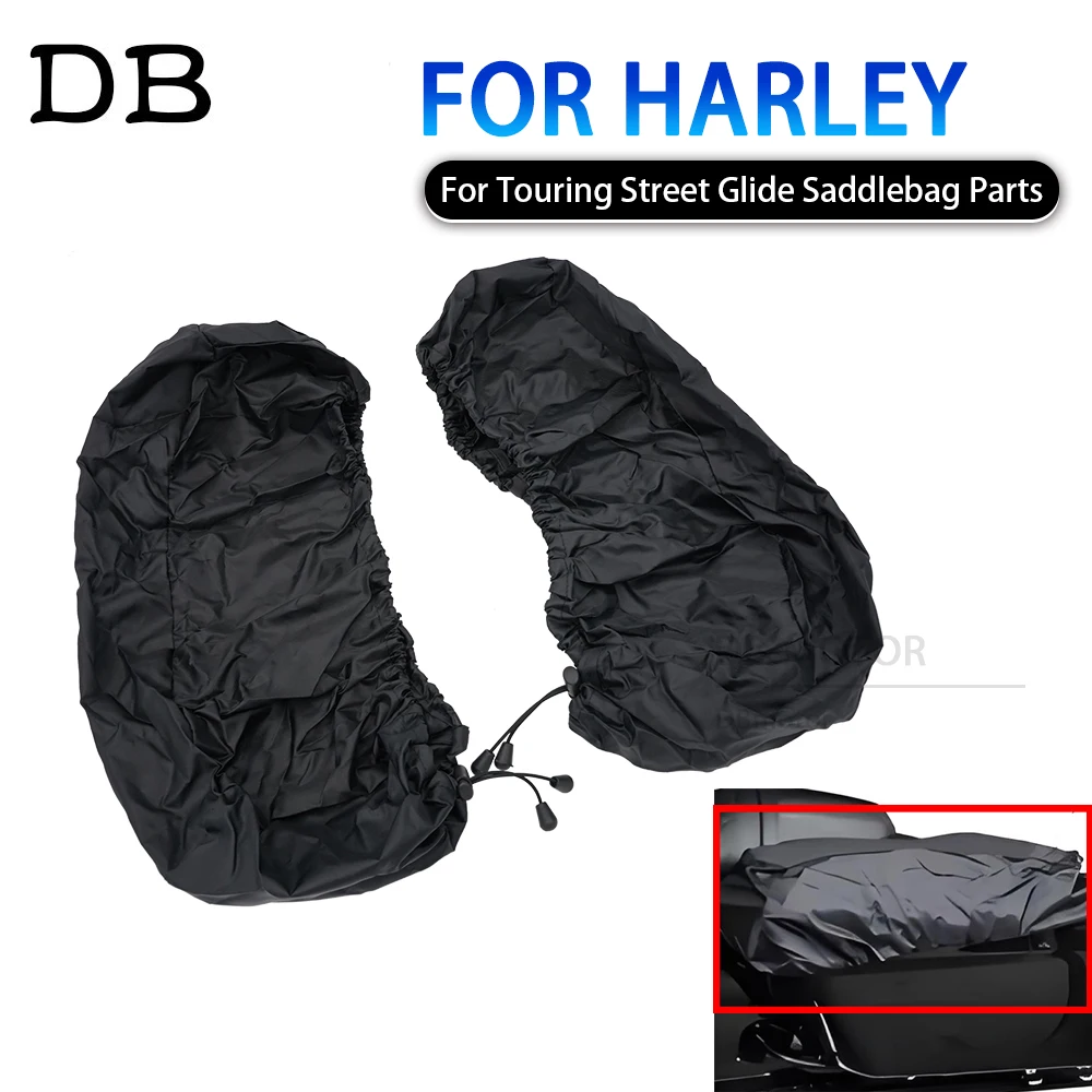 

Waterproof Motorcycle Saddlebag Speaker Audio Lid Covers Case Rain Dust For Harley Touring Road King Street Electra Glide FLHX