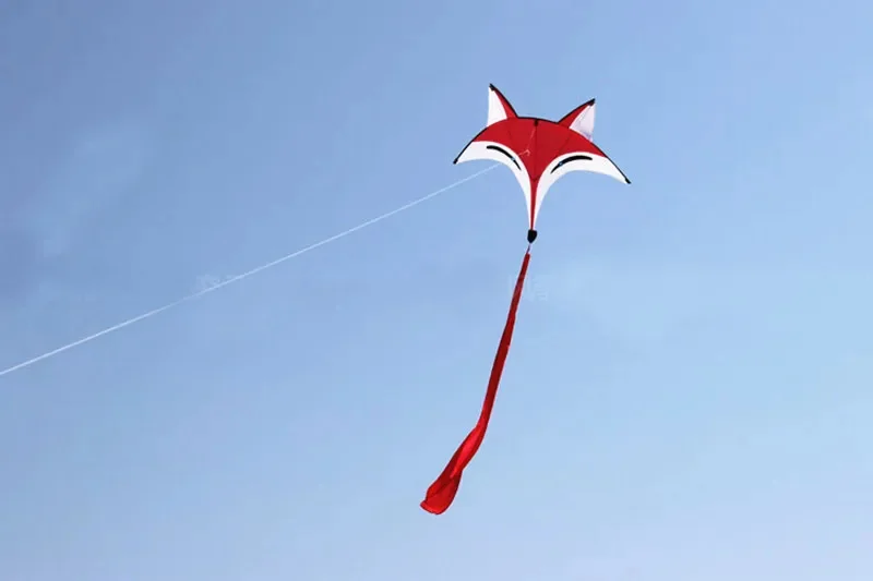 Cometa de zorro volador para niños, cometas de nailon para pájaros, cometas de una sola línea, equipo de parapente de viento, envío gratis