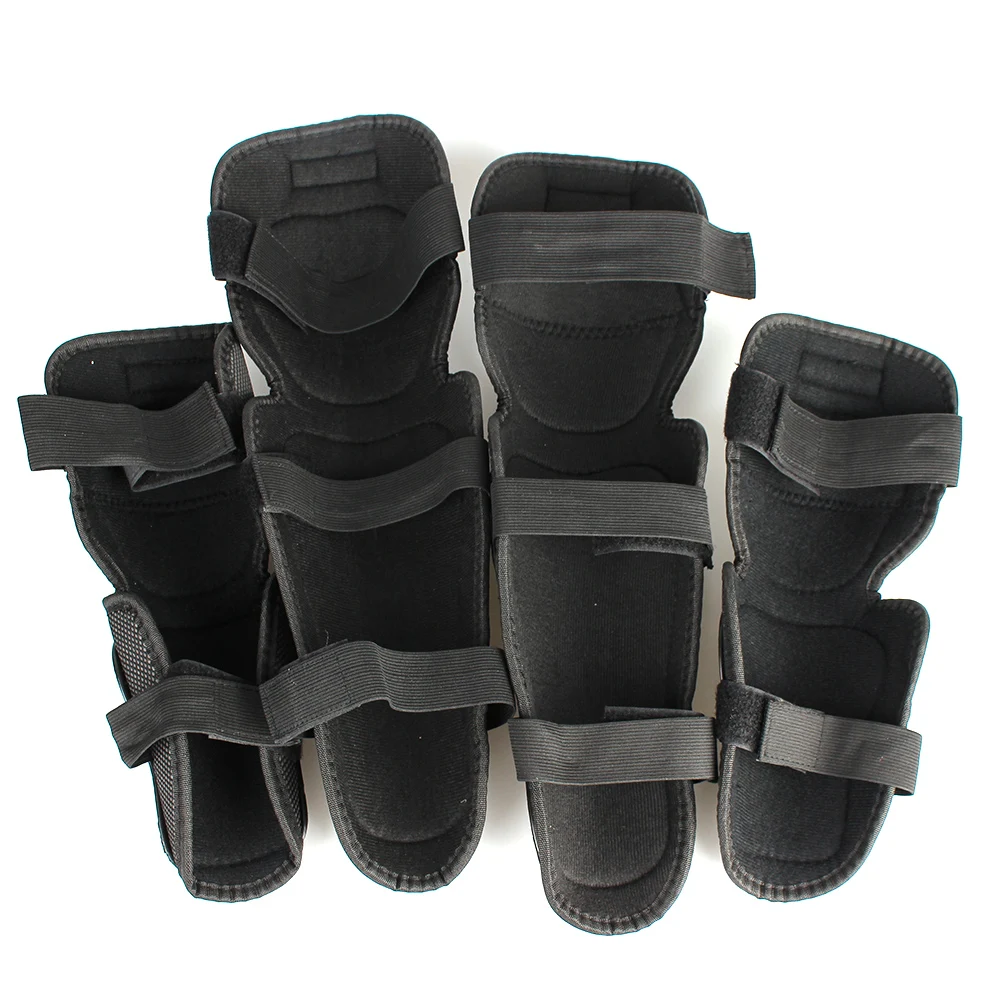 Riding Protective Gears 4pcs/set Motocross Skating Protectors Knee Elbow Protective Pads Motorcycle Accessories